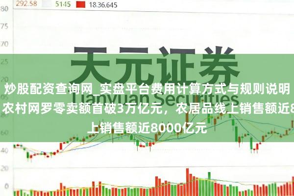 炒股配资查询网_实盘平台费用计算方式与规则说明 商务部:农村网罗零卖额首破3万亿元,农居品线上销售额近8000亿元