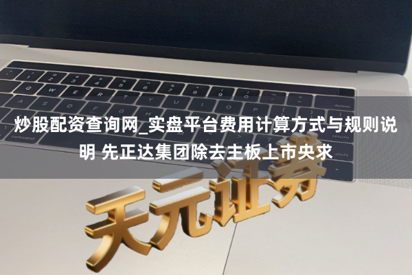 炒股配资查询网_实盘平台费用计算方式与规则说明 先正达集团除去主板上市央求