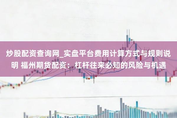 炒股配资查询网_实盘平台费用计算方式与规则说明 福州期货配资：杠杆往来必知的风险与机遇
