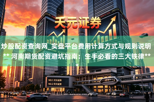 炒股配资查询网_实盘平台费用计算方式与规则说明 ** 河南期货配资避坑指南：生手必看的三大铁律**
